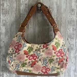 Vince Camuto Biata Floral Woven Shoulder Purse